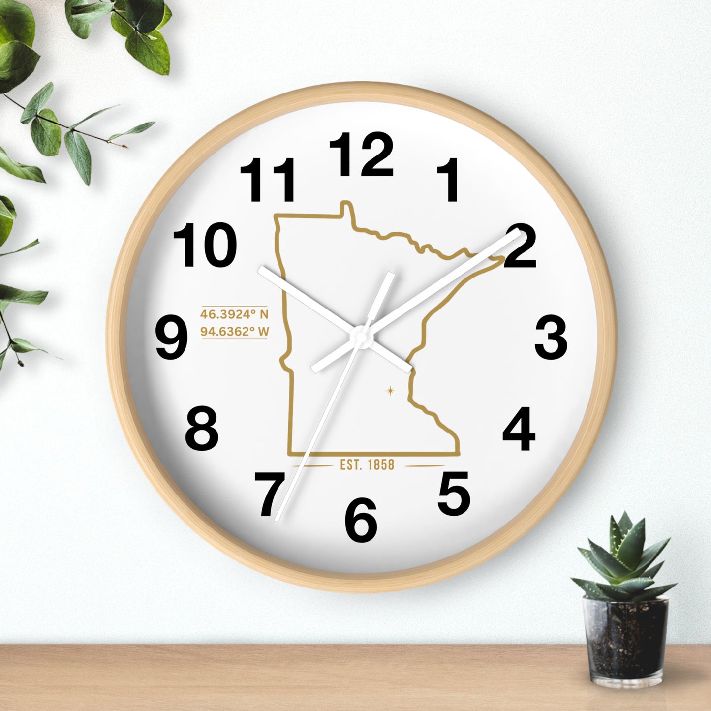 Minnesota Wall Clock