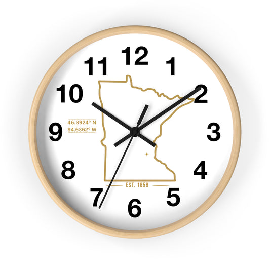 Minnesota Wall Clock