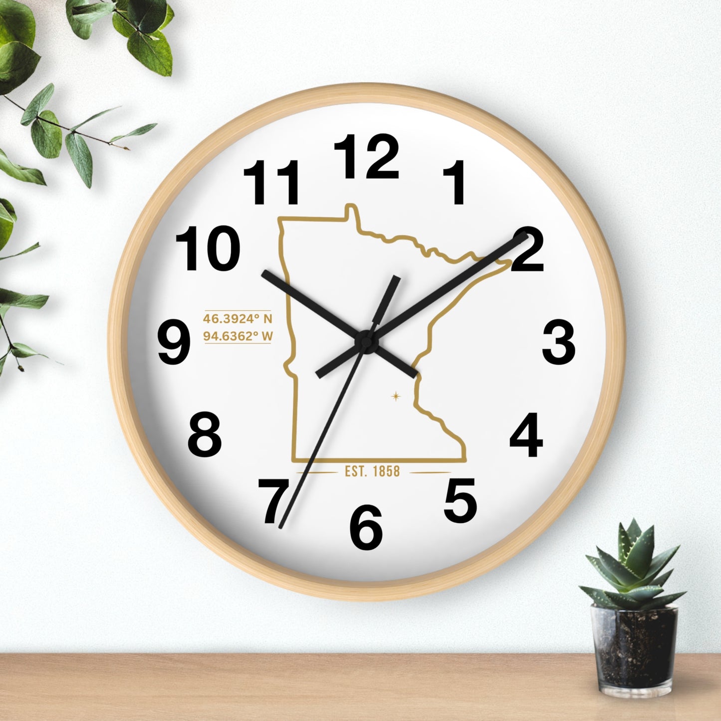Minnesota Wall Clock