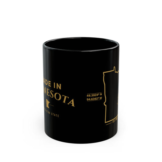 Made in Minnesota Black Coffee Mug