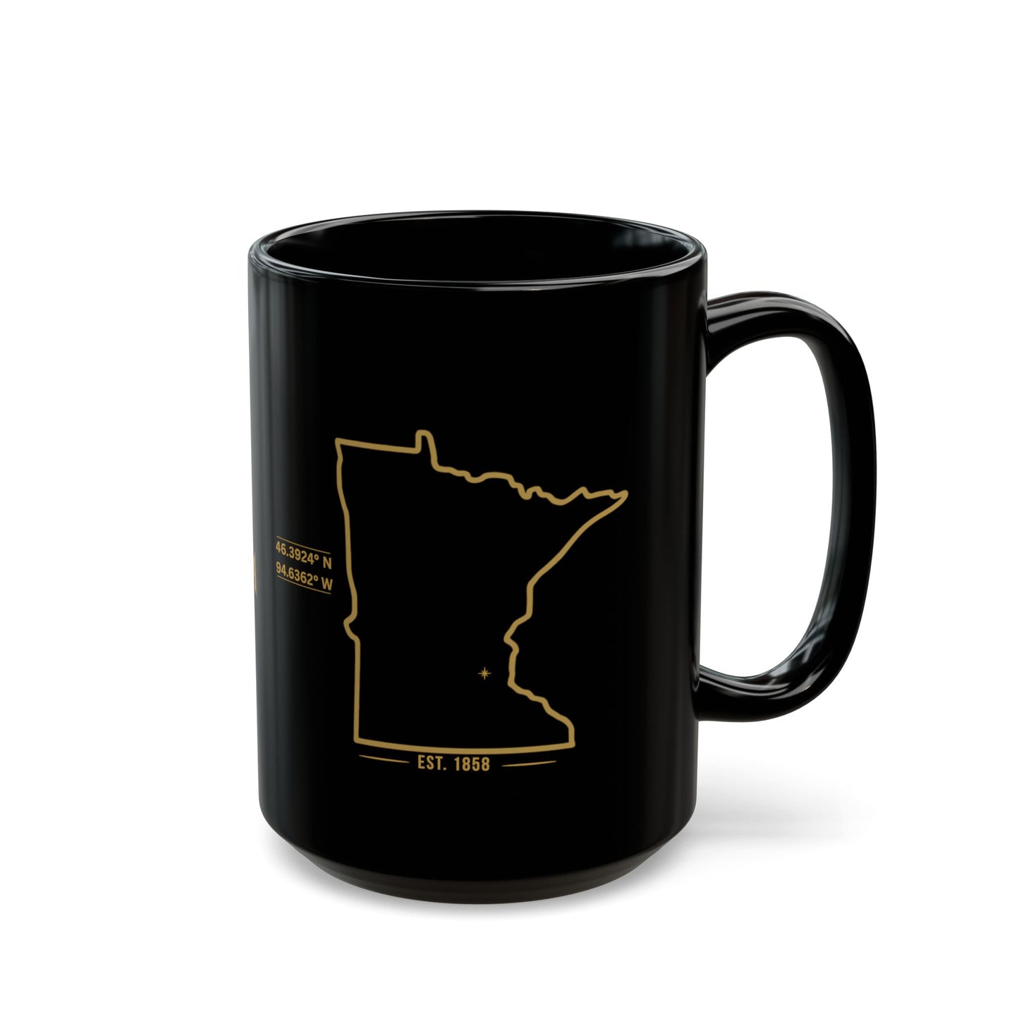 Made in Minnesota Black Coffee Mug