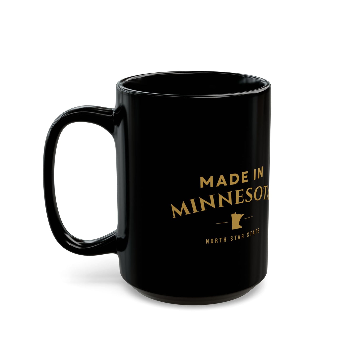 Made in Minnesota Black Coffee Mug