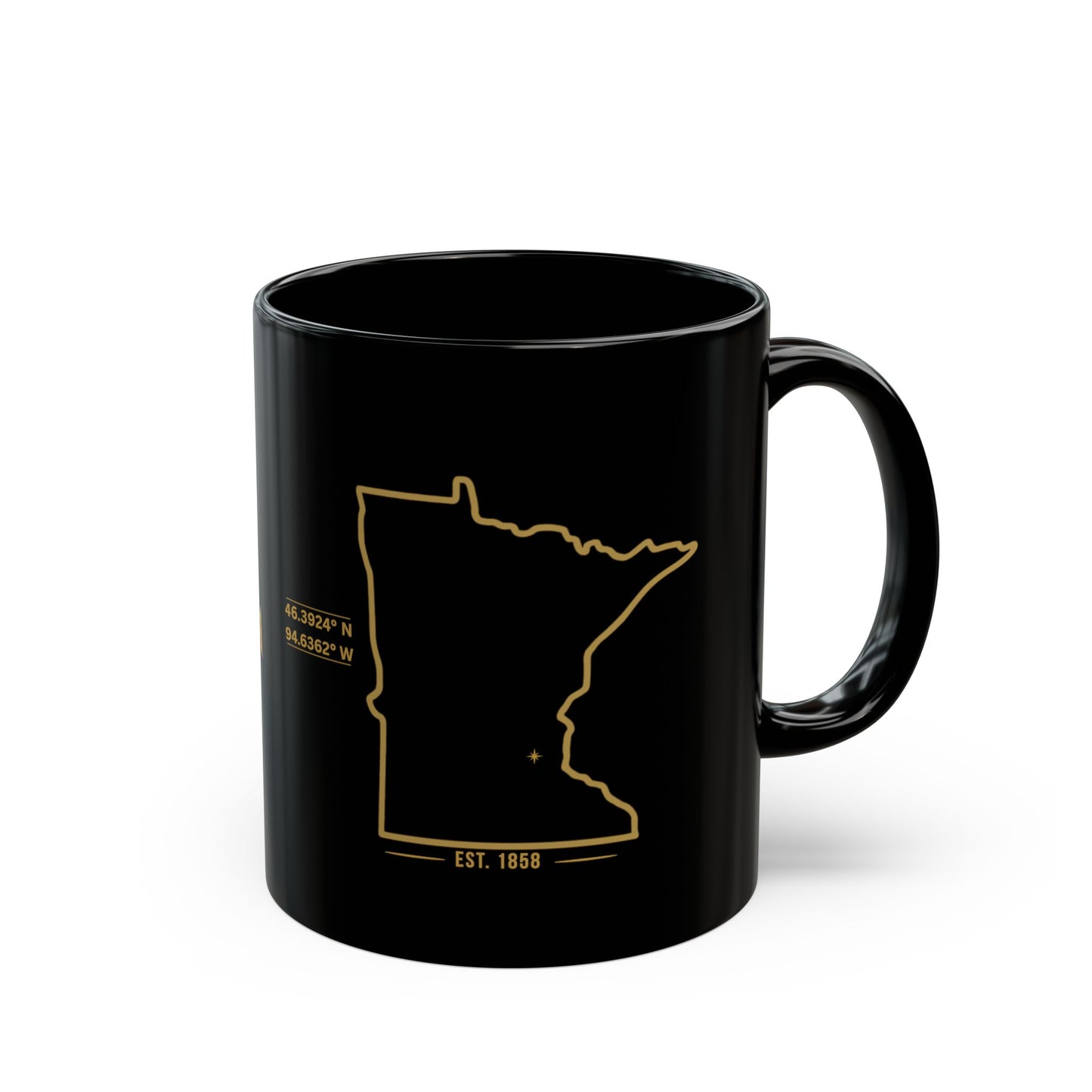 Made in Minnesota Black Coffee Mug