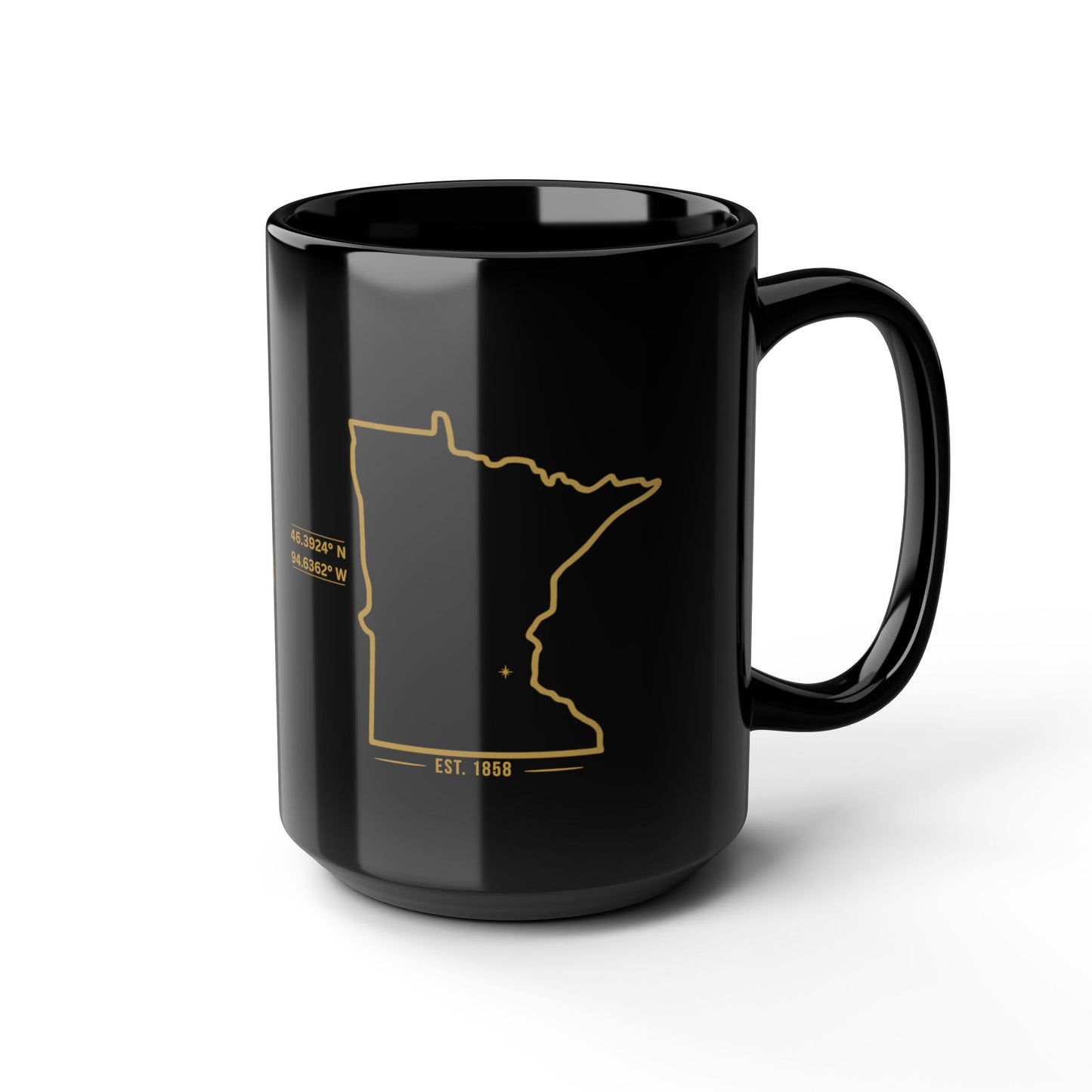 Made in Minnesota Black Coffee Mug