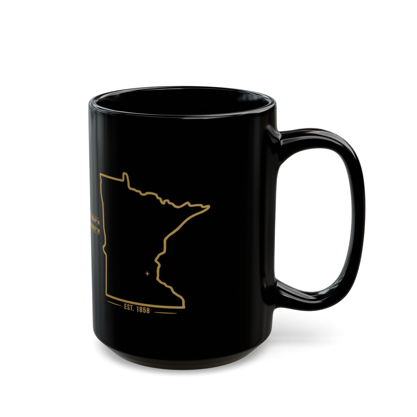 Made in Minnesota Black Coffee Mug