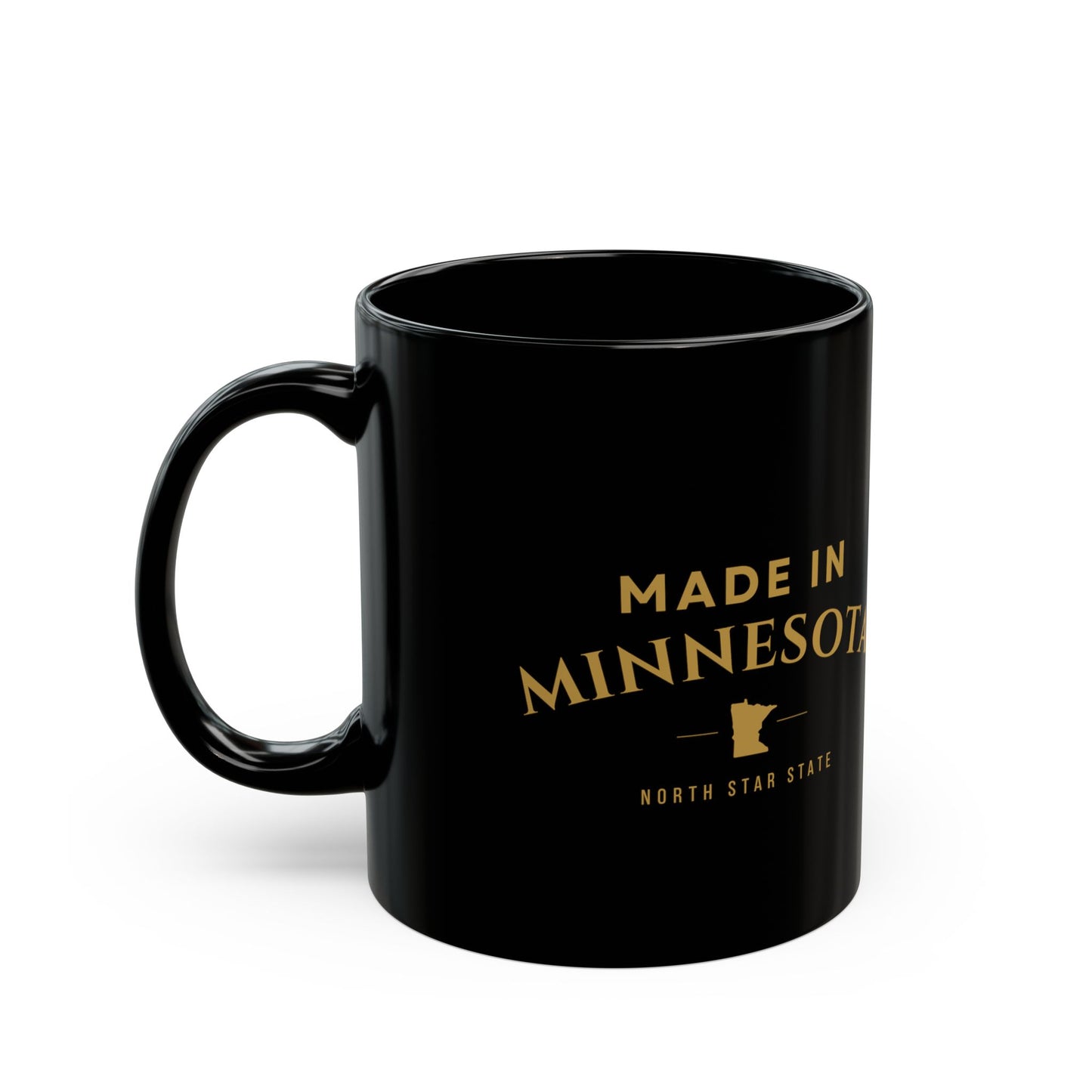 Made in Minnesota Black Coffee Mug