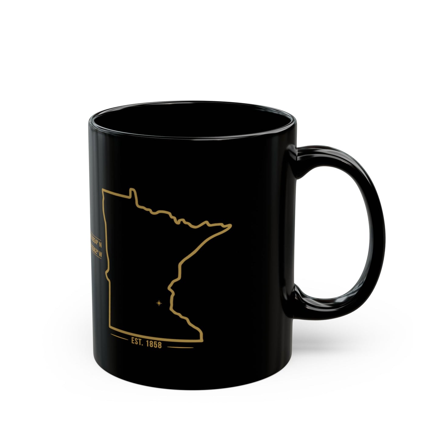 Made in Minnesota Black Coffee Mug