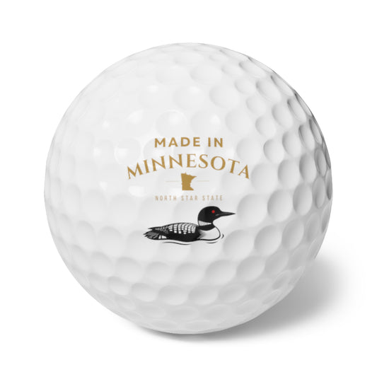 Made in Minnesota Golf Ball Gift Set | 6-Piece Golf Balls